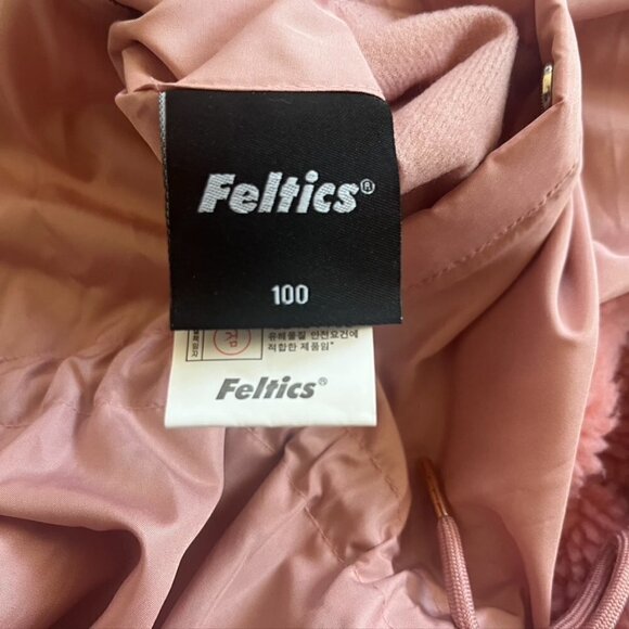 Feltics Korean Y2K Streetwear Reversible teddy bear coat jacket pink M/L - Picture 12 of 12